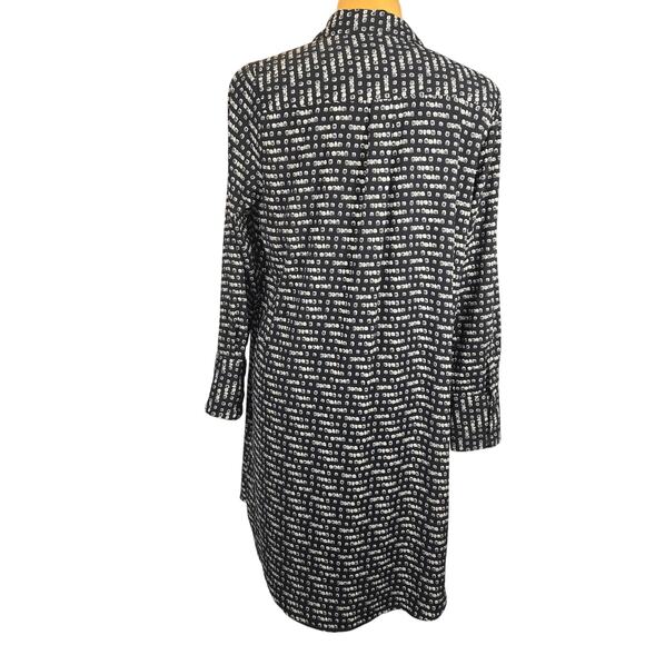 Prologue Womens XL Hi Low Shirt Dress Button Front Minimalist Casual Geometric - Picture 5 of 10